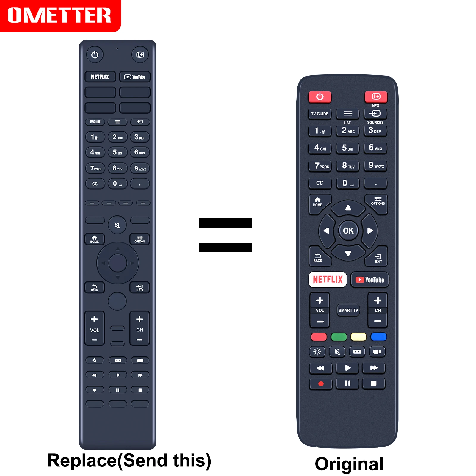 Remote Control For AOC LE43S5285 43S5285 50U6285 55U6285 Smart LED LCD HDTV TV