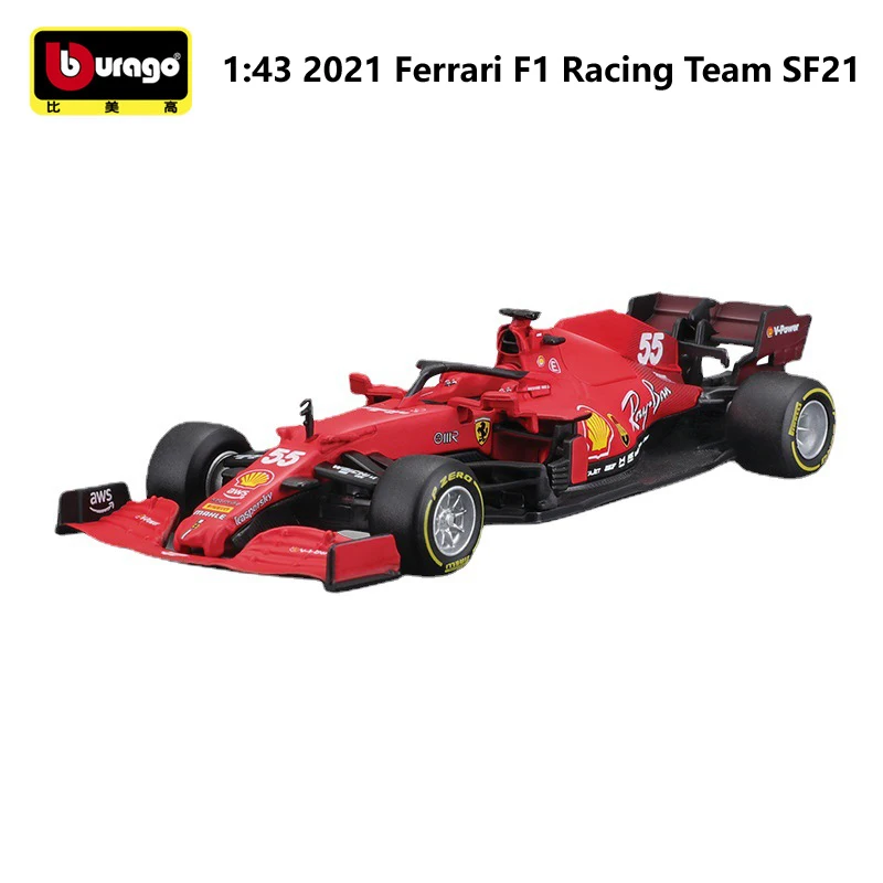 2022 Ferrari SF75/SF21 Bburago Diecast 1:43 Car Metal F1 Model Car Formula One Toy Racing Car Formula 1 Alloy Toy Collection