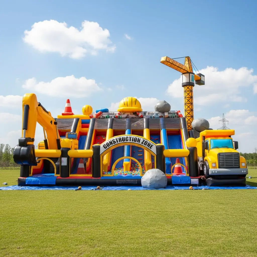 Commercial Bounce House Inflatable Castle Pirate Ship Playground Slide Kids Bouncy Castle Large Inflatable Slide Playground