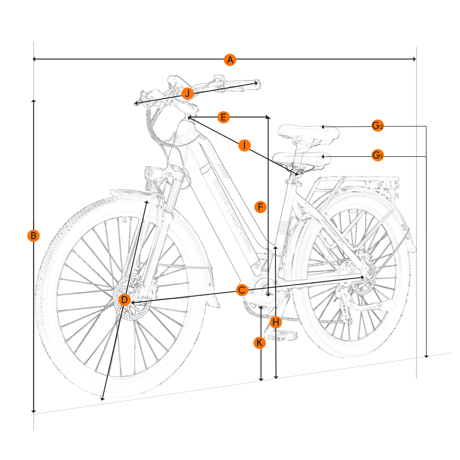 PURE UNICORN U8 Mittelmotor 500W E-Bike Drehmomentsensor Elektrofahrrad für Damen 48V 14Ah Samsung-Akku 27,5 Zoll Straßenfahrrad für Frauen – Detail 11
