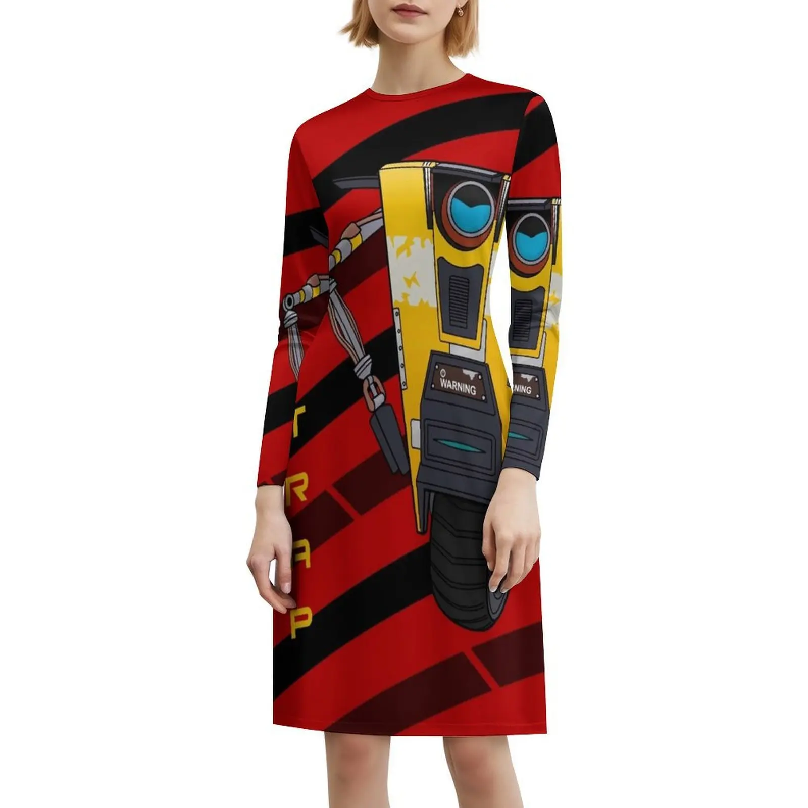 Je suis Claptrap robe de Style coréen pour les femmes robe décontractée élégante pour la fête ou un usage quotidien Psycho pré-sequel sirène zéro Claptrap