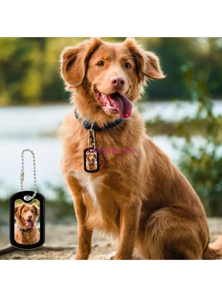 

Сублимация пустая собачья знак алюминиевая белая печать.