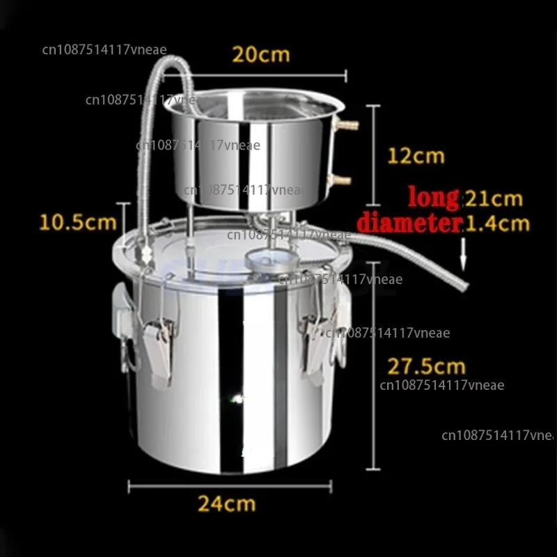 10L Stainless Steel Essential Oil Extraction Machine Wine Making Tools Essential Oil Distillation Machine Home Brewing Machine