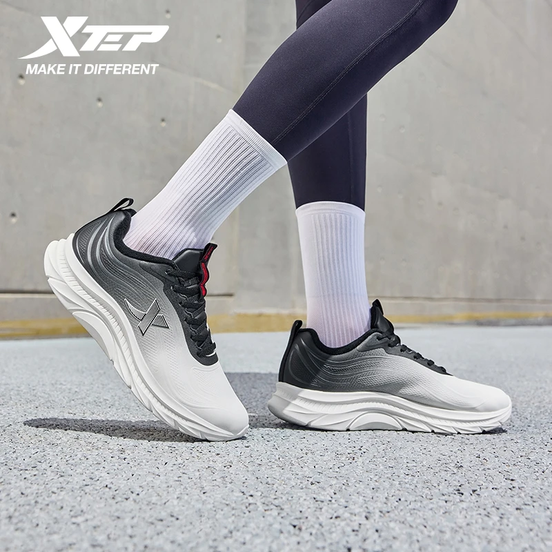 Xtep Cotton Shoes for Men Synthetic Leather Comfortable Breathable Non-Slip Shock Absorption Soft Walking Sneakers 875419370031