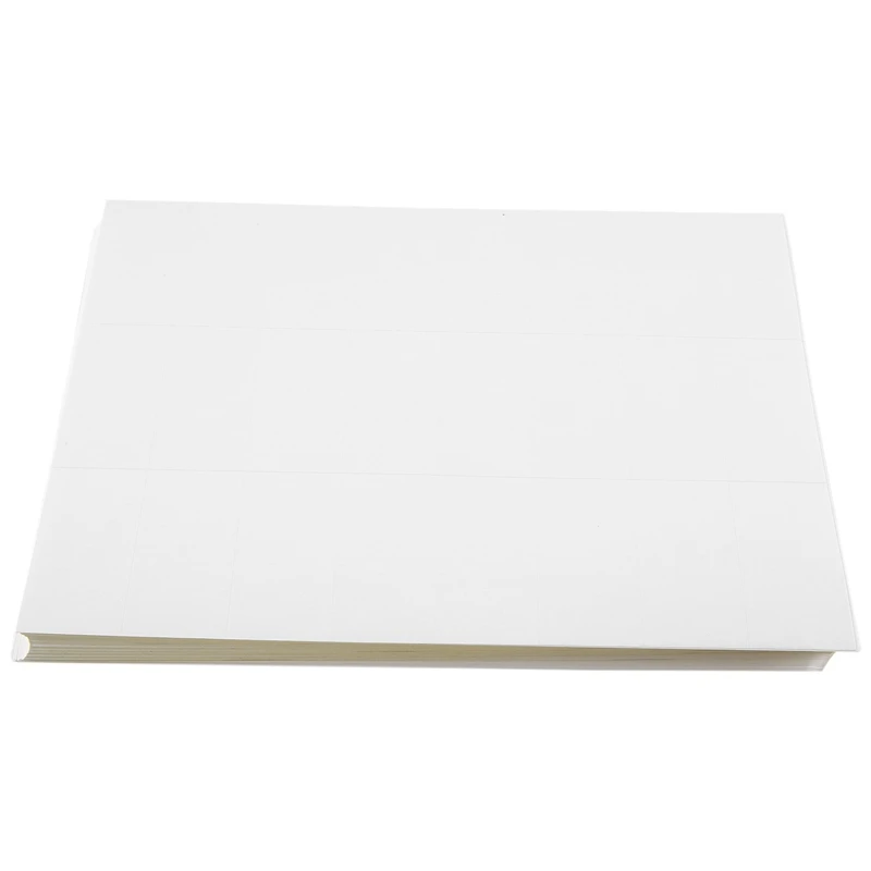 100 Sheets Printable Matt Blank Paper Address Labels 70X37.1Mm White Self-Adhesive