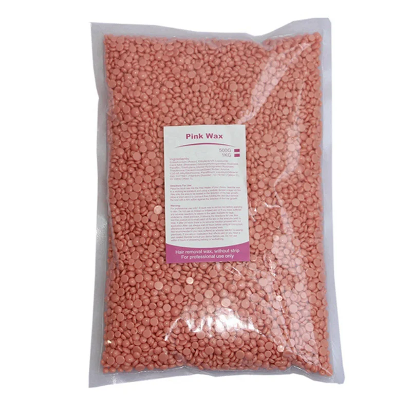 【독점】2X 500G 왁싱 왁스 비즈 제모용 전신 핫 필름 하드 제모 왁스 비즈 왁스 히터 기계용 스타일 6