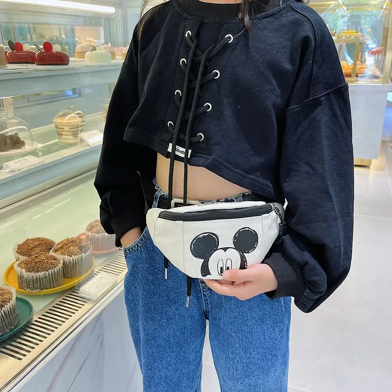 Disney New Mickey mouse Girl Small Bag Korean Simple Messenger Bag Casual Fashion Shoulder Bag