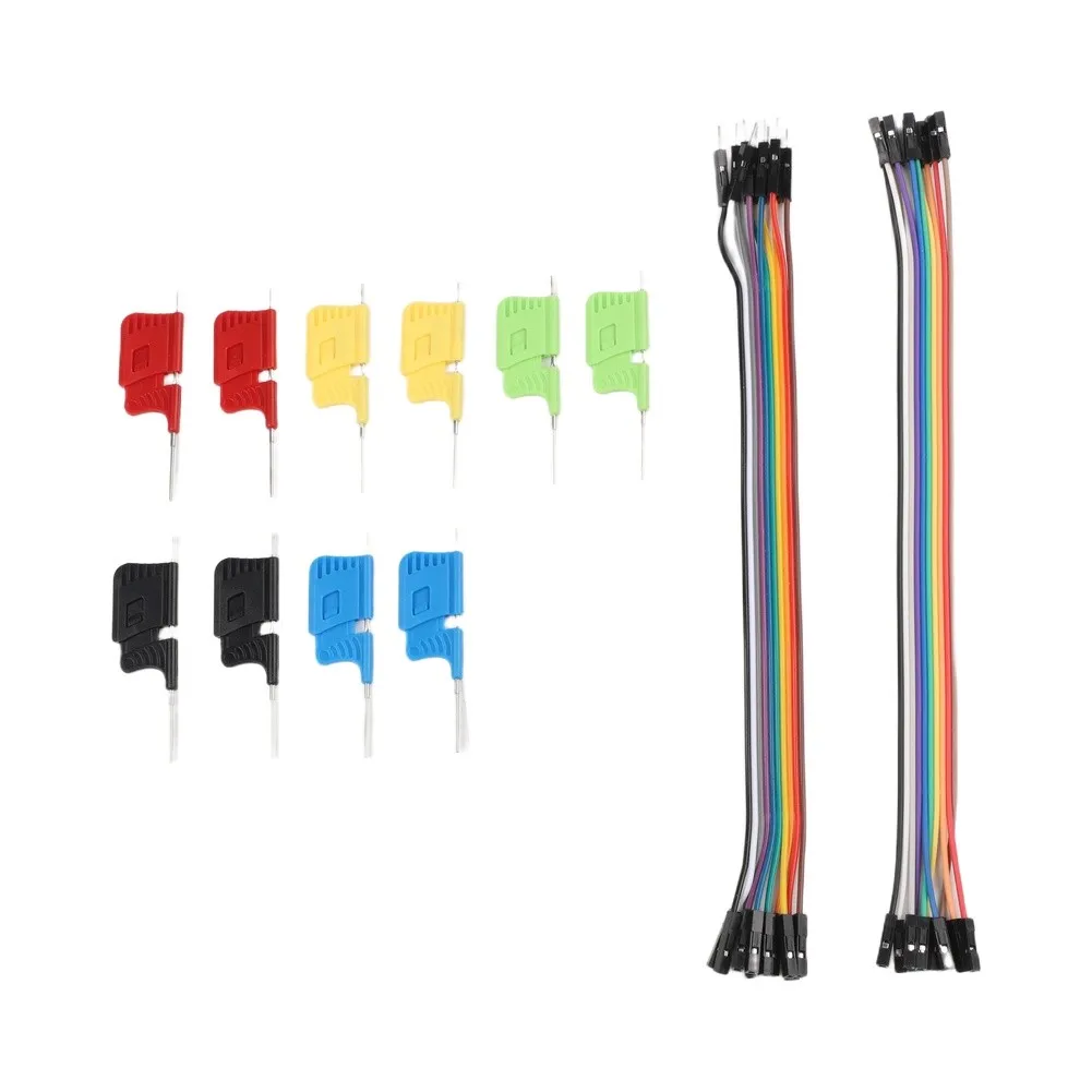 Integrated Circuit Chip Test Clamps for SOP SOIC TSSOP MSOP with Gentle Clamp and Release Design 10 Clips with Wires