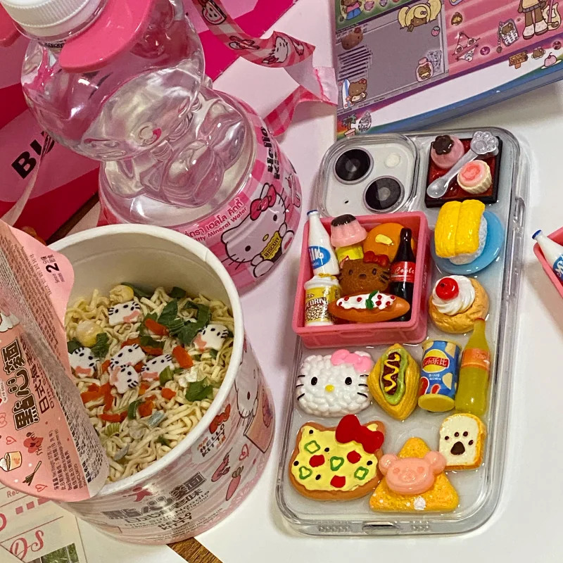 Hello Kitty Niedliche dreidimensionale kleine Handyhülle im Modelldesign, geeignet für iPhone 16, 15, 14, 13, 12, 11, Pro Max Nischen-Telefonabdeckung