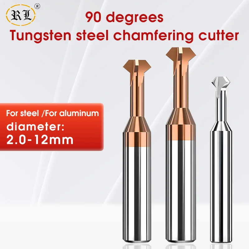 Rl Tungsten Steel Internal And External Chamfering Knife 90°60°120° Stainless Steel Chamfering Knife Aluminum Alloy Milling Cutt