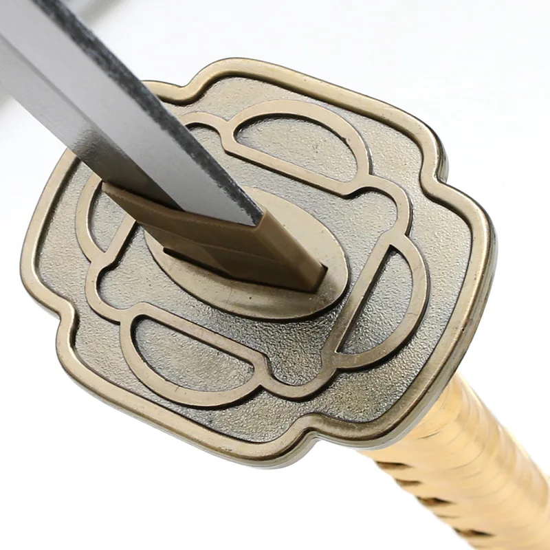 Espada Katana de madera Tohken Ranbu de 106cm/41,73 pulgadas, periféricos de juego de luna creciente con vaina, accesorios de modelo, regalos de disfraz, juguetes al aire libre