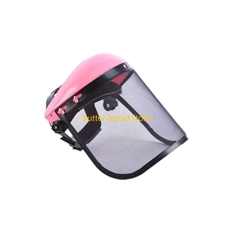 W89C Face Shield voor slijpen en landschapsarchitectuur Clear Visors Face Guard Impact Resistant Protective Safety Helmet Hat