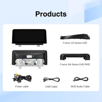 Autoradio AINAVI pour BMW Série 1 2 3 4 F20 F21 F22 F23 F30 F31 F32 F33 F34 F35 F36 NBT Bluetooth sans fil Carplay Android Auto Stéréo de voiture Écran de voiture Systèmes d'infodivertissement Android Auto Systèmes intelligents sans fil pour voiture Autoradio 10,25 pouces 3