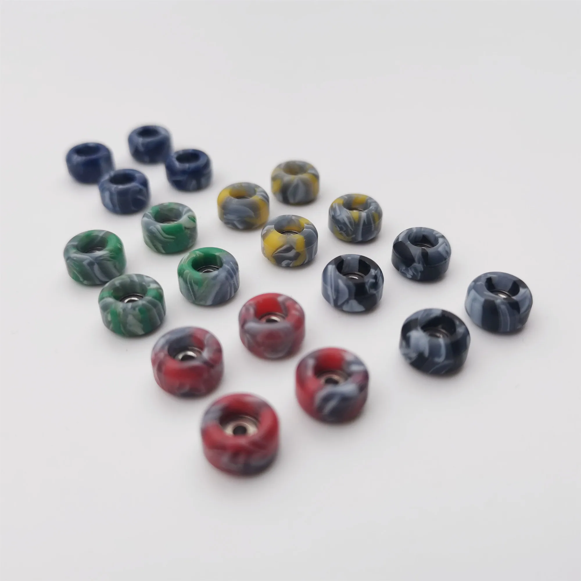 CNC Fingerboard Wheels Swirl Color for Finger Skateboard