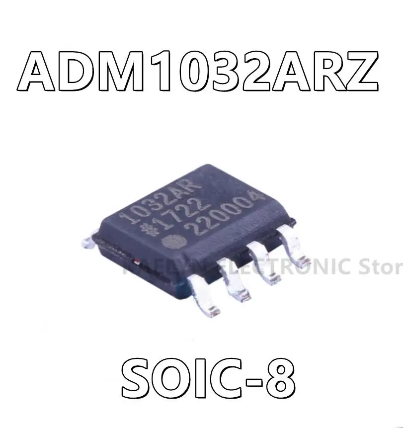 10Pcs/lot ADM1032ARZ ADM1032 Temperature Sensor Digital, Local/Remote 0°C ~ 100°C 7 b 8-SOIC