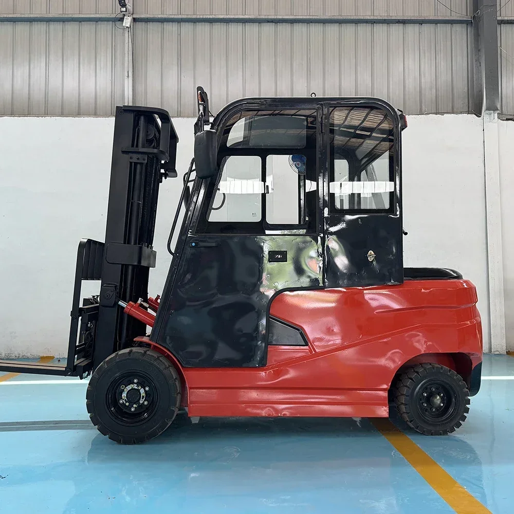 

Индивидуальный портативный электрический вилочный погрузчик малой грузоподъемности (2 тонны) с вылетом стрелы 6 м для использования в ресторанах, бесплатная доставка включена