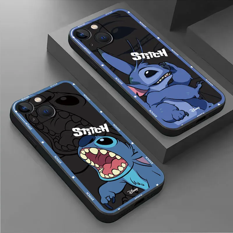 Koala Blue Stitch D-disneys Phone Cover for iPhone 14 pro max 12 8 15 Plus 11 se 2022 7 13Mini XS Max X Black Covers funda Case