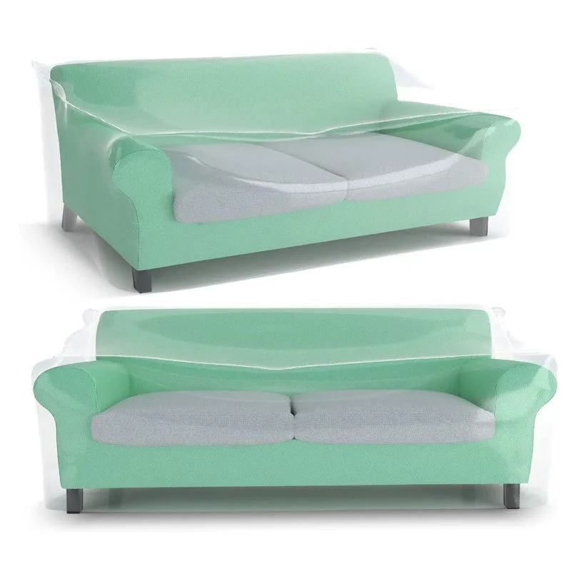 1-4 Seat Reusable Sofa Cover Slipcover Waterproof Transparent Dustproof Furniture Chair Cover Masking Protection Couch Covers