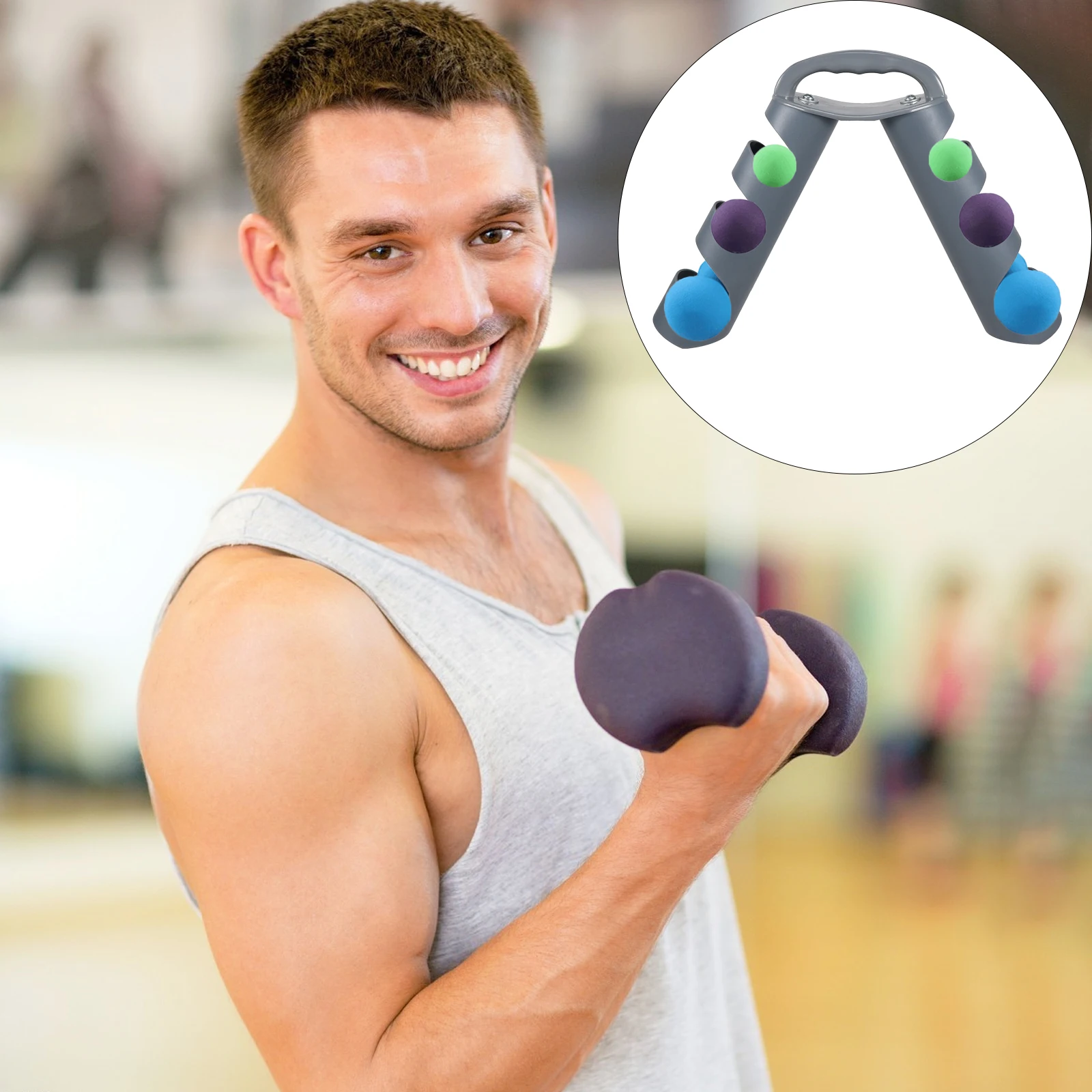 

1Pcs Small Dumbbell Rack Rotating Three-Layer Storage Stand Fitness Equipment Accessories Home Dumbbell Holder Stable Stand