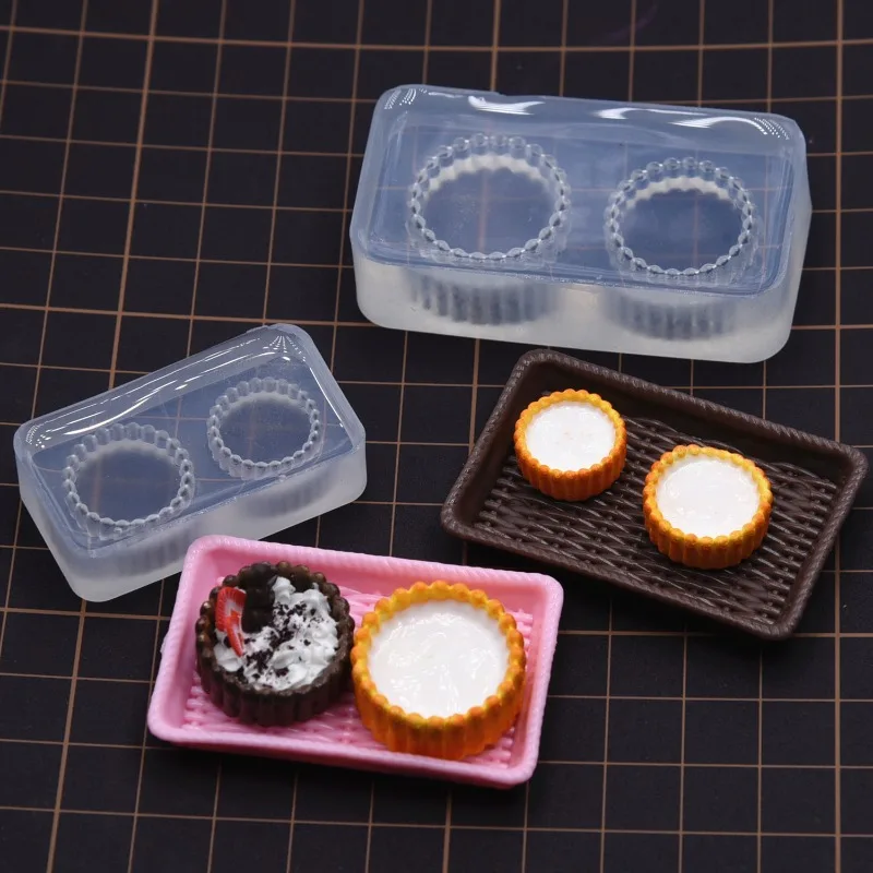 Mini Ultralight Clay Cake Bottom Support Silicone Mold DIY Clay Doll Simulation Cake Bottom Support To Make Polymer Clay Tool