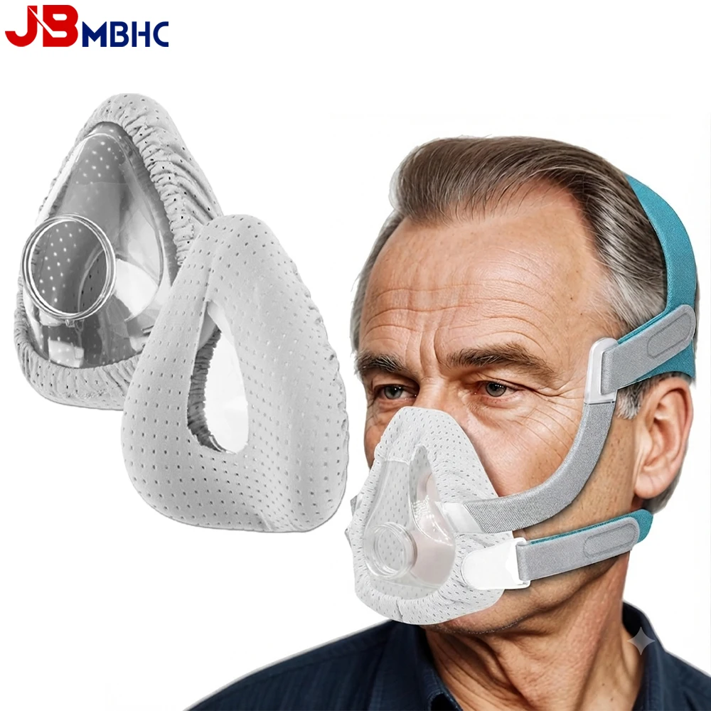 1-5PCS Mask Liners for CPAP Mask, Comfortable & Leak-Free Silky Full Face Mask Covers, One-Size-Fits, Reduce Noisy & Red Marks