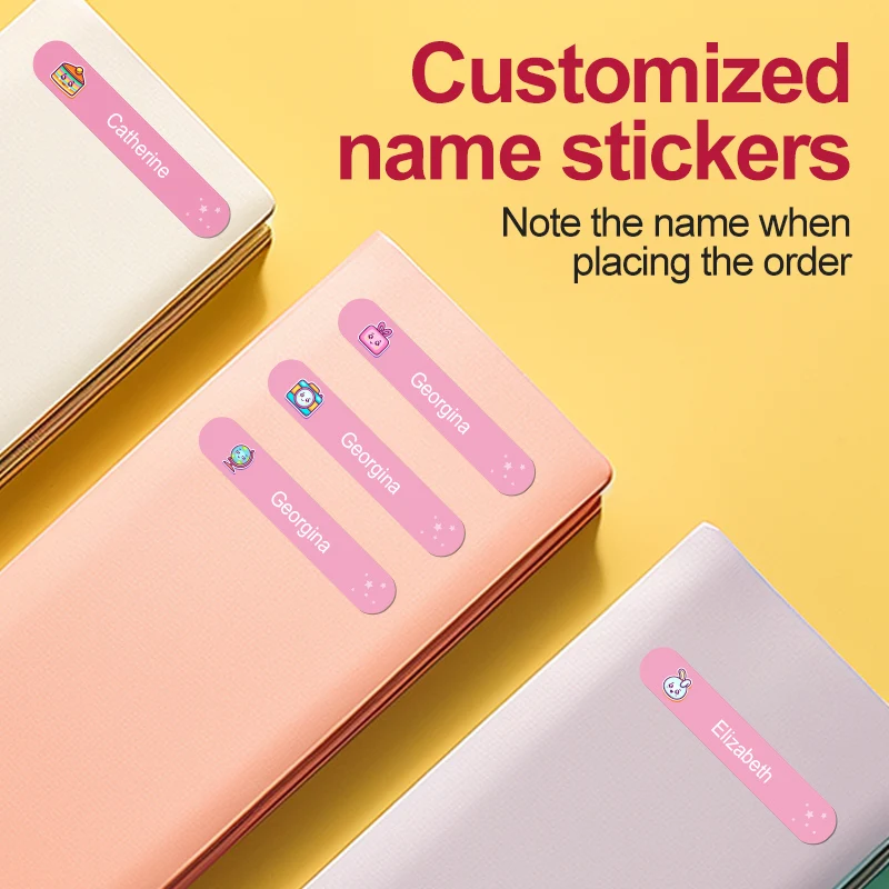 

Customized Waterproof Name Stickers for Kids' Bottles & School Kits - Personalized Name Labels with Removable Adhesive