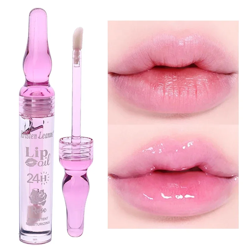 Rose Jelly Plump Lips Gloss Reduce Fine Lines Repair Nourish Lasting Moisturizing Lip Oil Sexy Beauty Lips Care Makeup Cosmetics