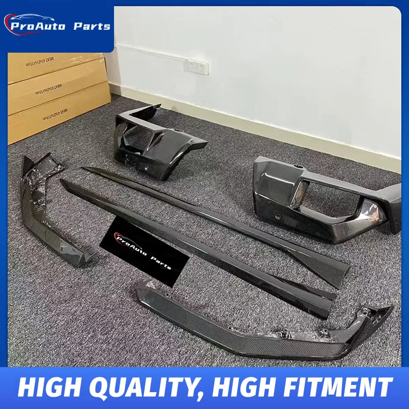 For Bmw G90 M5 Mp-Style Dry Carbon Aero Kit Front Lip Rear Lip Spoiler For 2024+ Models 100% Authentic Dry Carbon OEM  Fitment