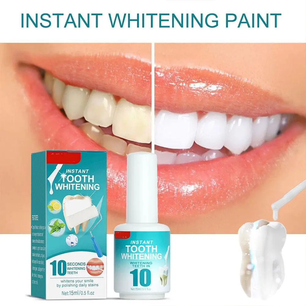 NEW Instant Teeth Whitening Paint Whitening Dental Intensive Enamel Repair Paint For Fresh Bad Breath Removing 15ML