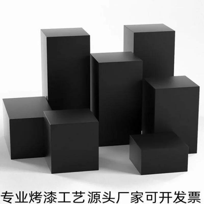 Paint booth figure window booth exhibition black display stand handicraft display cabinet model base platform