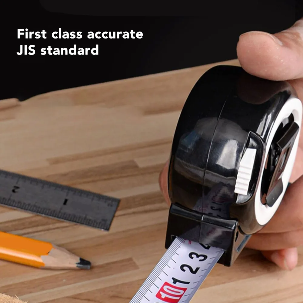 Self-Locking Self Locking Tape Measure Carbon steel Retractable Frosted Steel Tape Measure 3meterx19mm High Accuracy