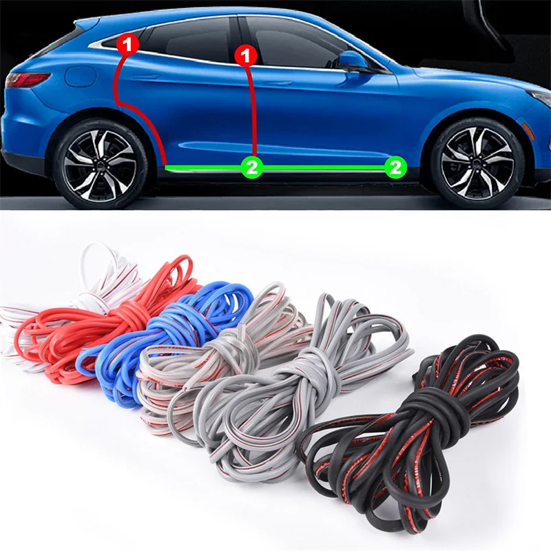 2M Door Edge Protection Universal High Quality Rubber Car Door Protector Anti Collision Strip Weatherstrip Edge Bumper Protector
