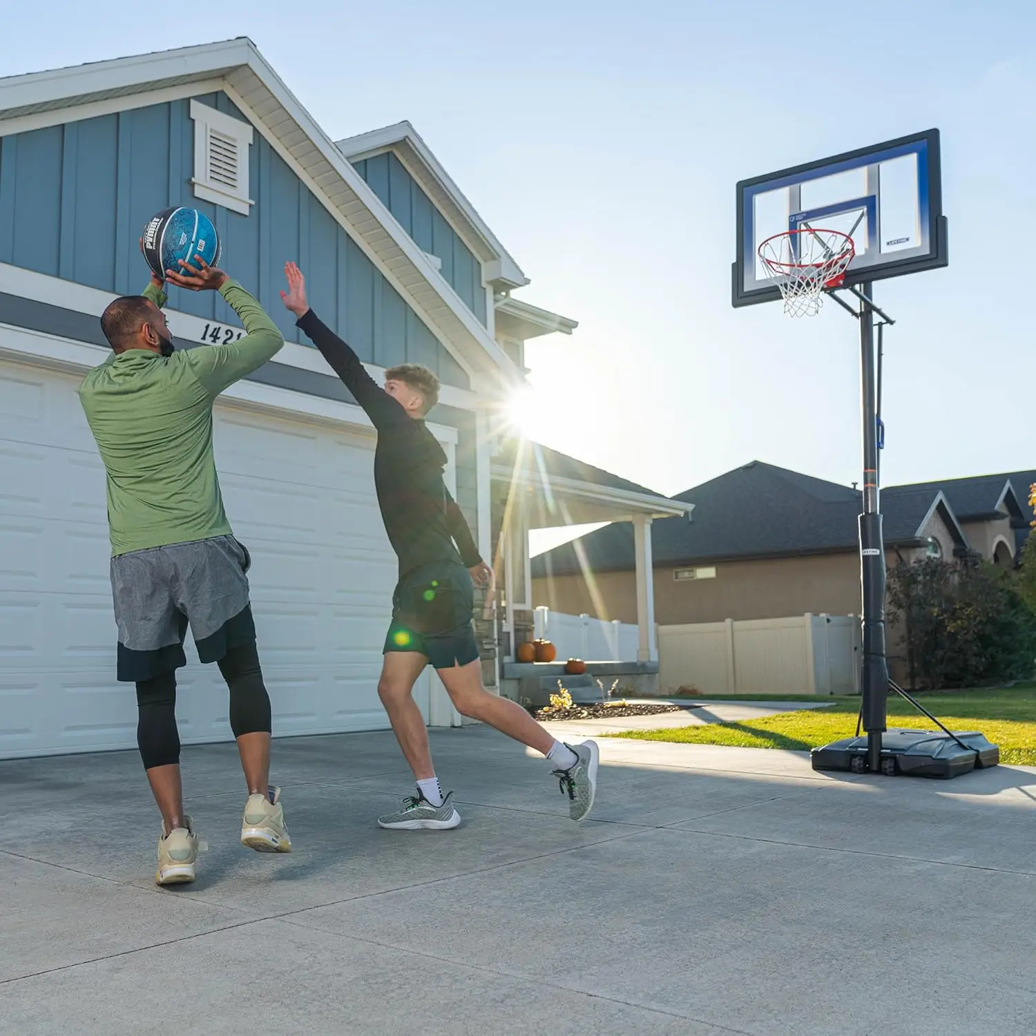 Portable Basketball Hoop, 48-Inch Backboard