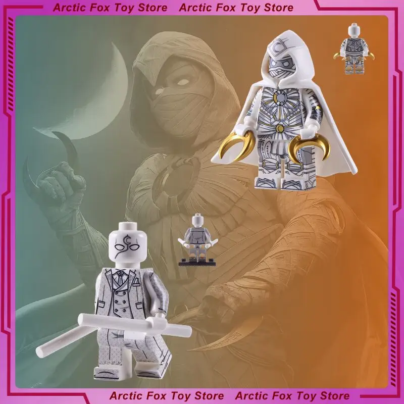 

5cm New Moon Knight Movie Figure Peripheral Model Assembling Building Blocks Desktop Decoration Ornaments Birthday Gifts Toys