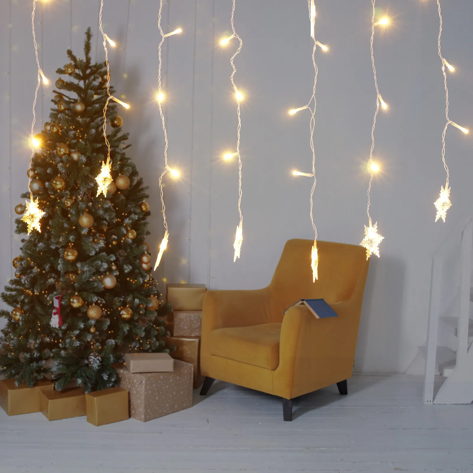 1Pcs LED Light String Decorative Xmas Lamp Christmas Party Lighting Festive Atmosphere String Light Xmas Lamp