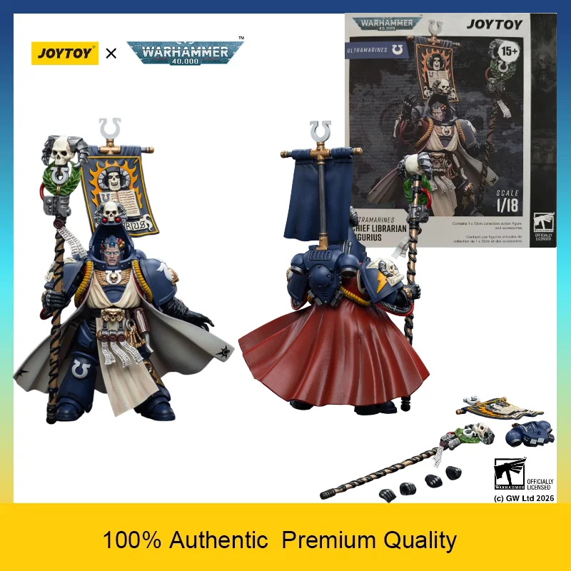 

JOYTOY Warhammer 40K Ultramarines Chief Librarian Tigurius Collectible Articulated Action Figure 1/18 Scale In Stock JT6885