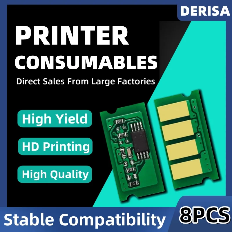 8 ชิ้นชิปหมึกสําหรับ Ricoh Aficio SP C220s 222 240dn SP C230 240sf SPC220 ตลับหมึก 406159 406047 406099 406044 WW