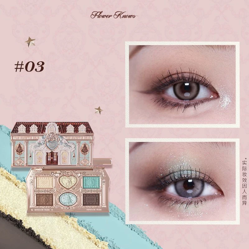 Flower Knows Chocolate Shop Highly Pigmented Eyeshadow Palette