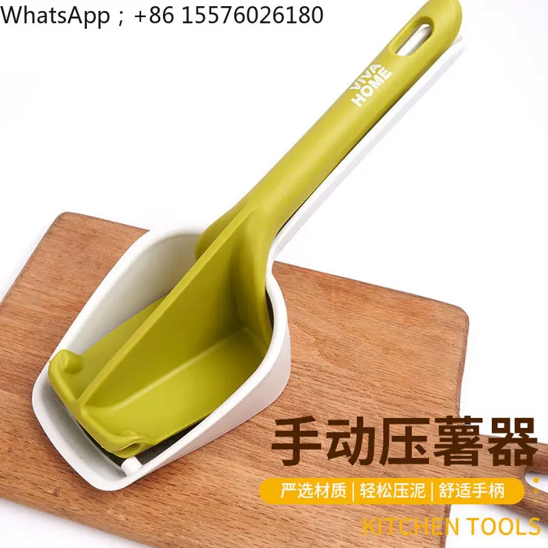 Potato Press Manual Mashed Potatoes Kitchen Grinder Gadget Artifact Vegetable Juice Extruder