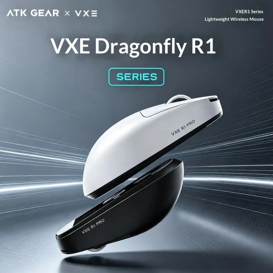 VXE Dragonfly R1 Pro Wireless Gaming Mouse Lightweight PAW3395 2 4G Bluetooth Rechargeable Esports FPS Mouse