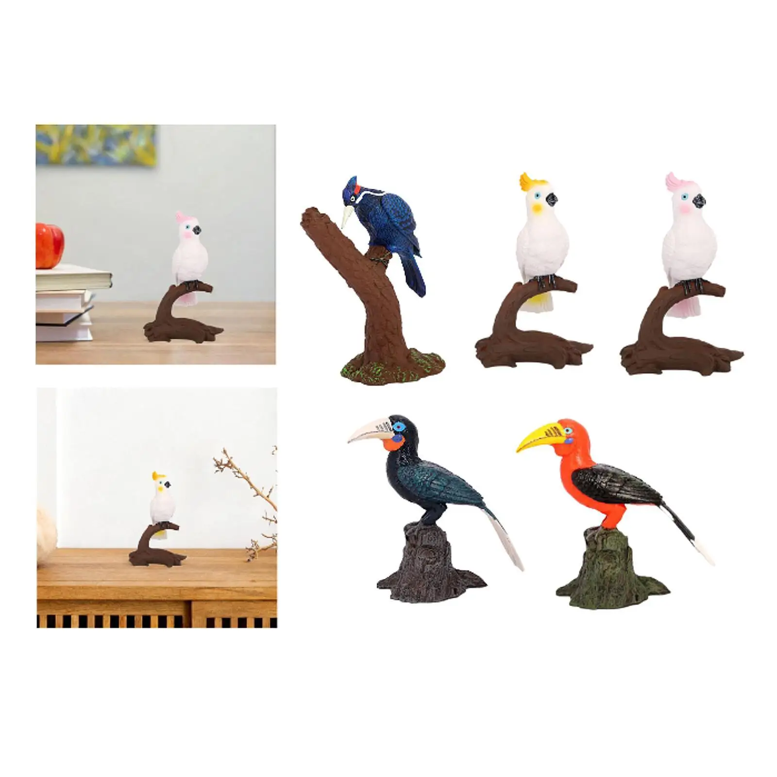 Vogelmodel figuur realistisch vogelstandbeeld tafel middelpunt miniatuur beeldje simulatie speelgoed