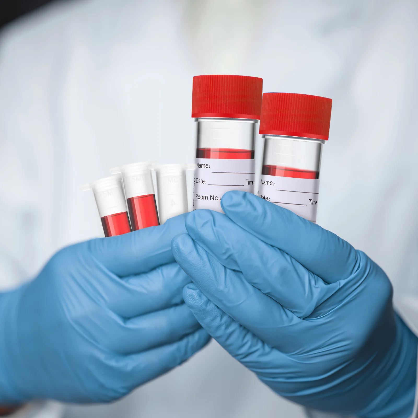 205Pcs Laboratory Sample Bottles Heat Resistant Clear Test Tubes for Chemical Solution Storage Bulk Set Test Tubes