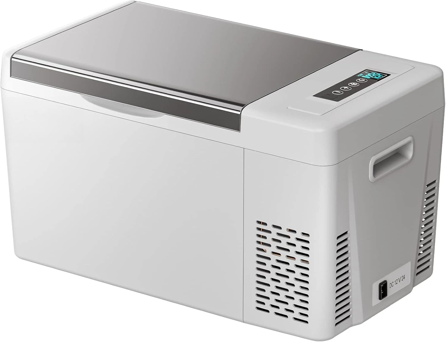 

12 Volt Refrigerator With 23 Quart Cover, 12V Car Fridge 23 Quart Portable Freezer Compressor Cooler Compressor Freezer