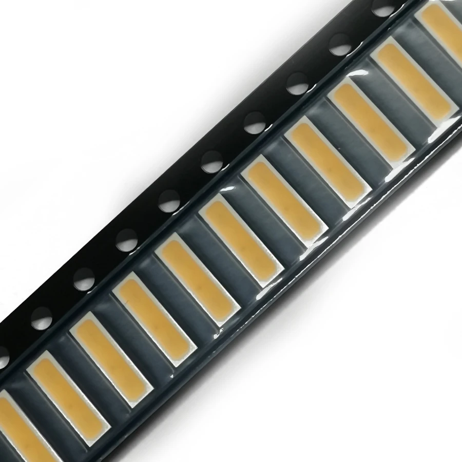 100PCS/Lot  NJ2W657DRT SMD LED 7020 6V 1W Cool White For TV Backlight Application