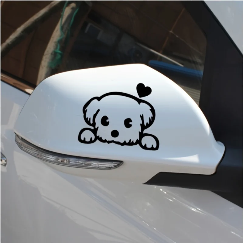 2 car stickers, mirror stickers, reverse mirror stickers, rearview mirror stickers, scratch covers, cute decorative car stickers