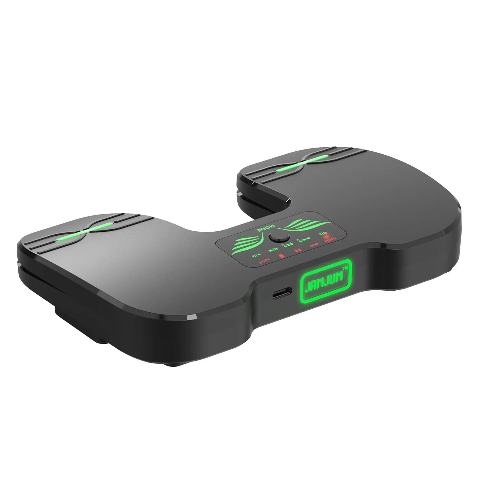 Rechargeable Bluetooth Foot Pedal Portable Wireless Page Turner Pedal with Anti-Skid Pad Remote Control for Tablets Phones