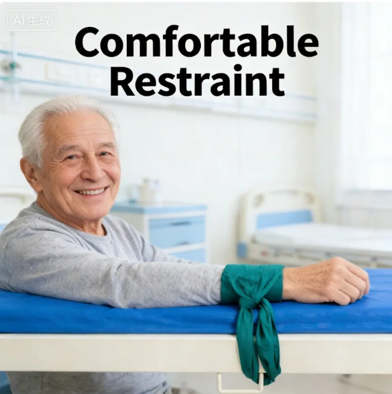 Wrist Restraint Straps Fixed Manic Patient Bedridden Elderly Tied Limbs Bound Supplies