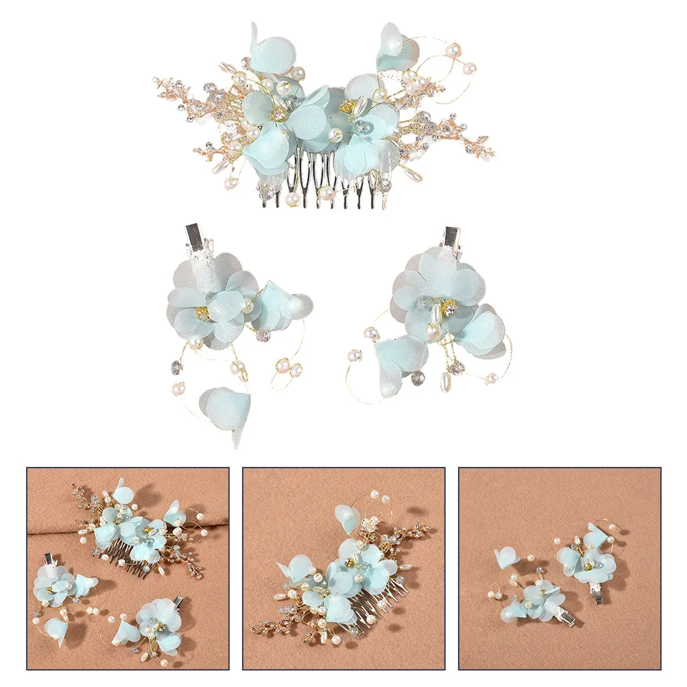 

Alloy Hair Combs Set Durable Glossy Elegant Hairstyle Party Wedding Accessories Delicate Bridal Combs Beautiful Gift Hairpins