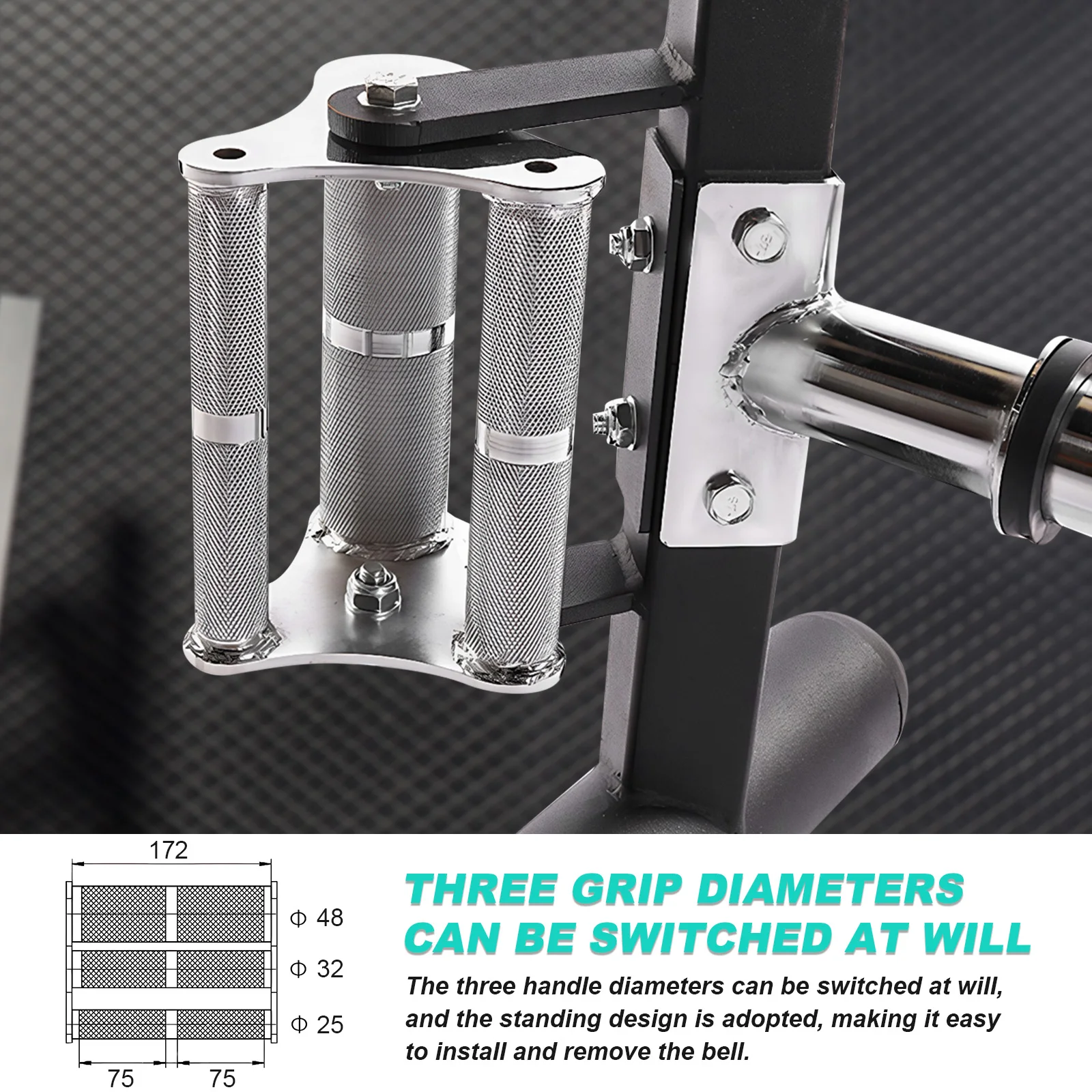 Barra de levantamiento de pesas de extremo abierto, equipo de pesas multifunción, barra trampa resistente al desgaste para peso muerto, transporta salones y sentadillas