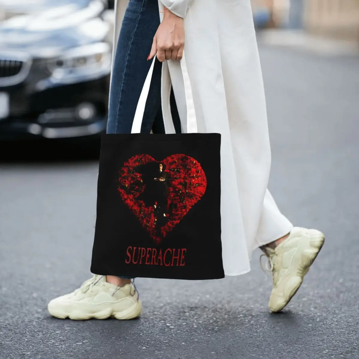 Superache Conan Gray Tote Bags حقيبة يد نسائية قابلة للطي حقيبة كتف للطلاب حقيبة تسوق قابلة لإعادة الاستخدام #3